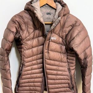 REI Dusty Rose Quilted Down Jacket